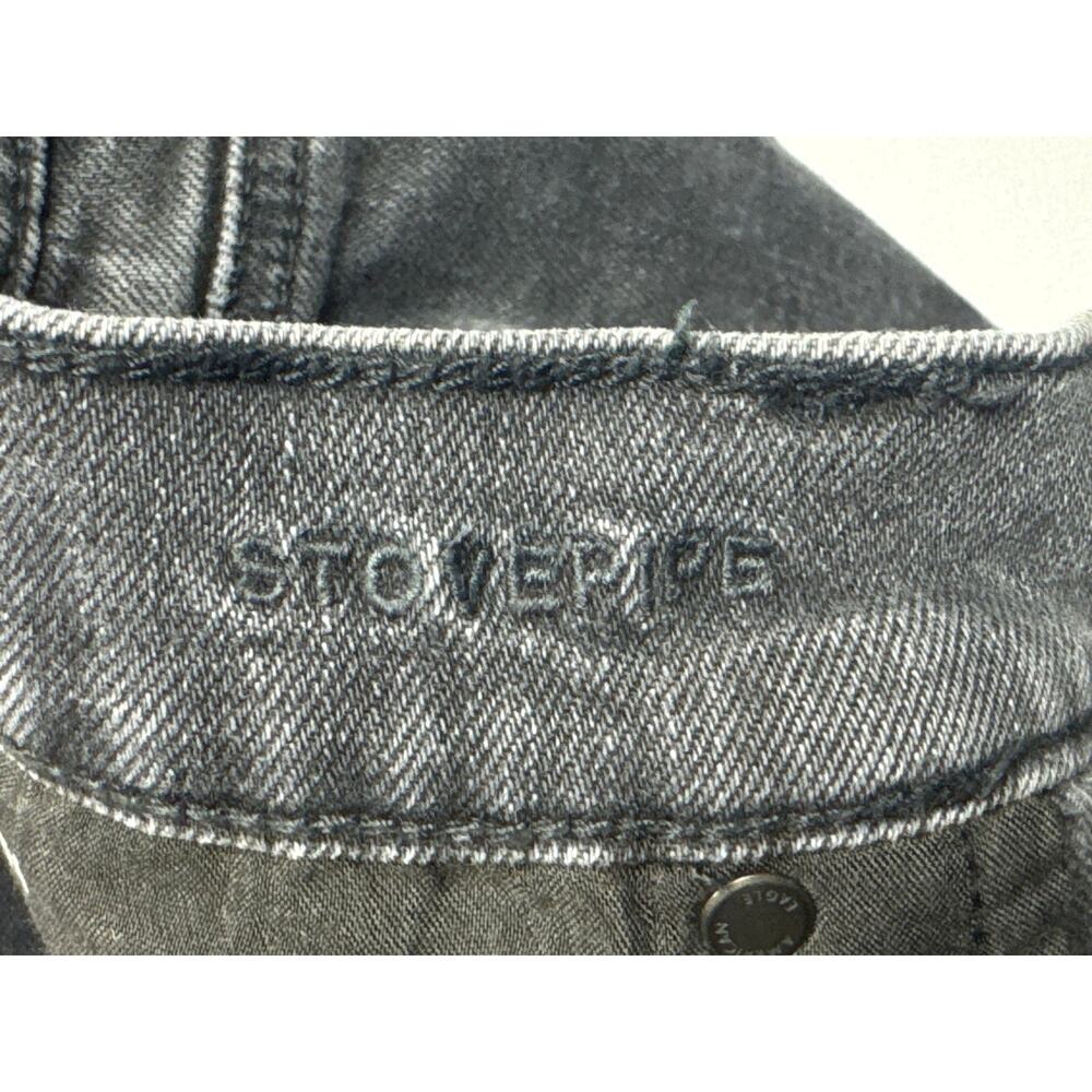American Eagle Women's Stovepipe Gray Jeans - Size 12 X-Short (33x25) - Picture 5 of 6